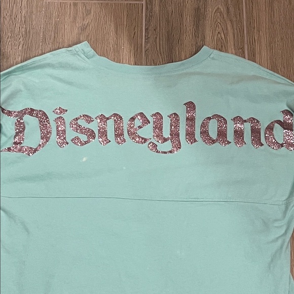 Disneyland Spirit Jersey Light Green Mint Parks Disney Shirt Long Sleeve Top - Picture 10 of 10